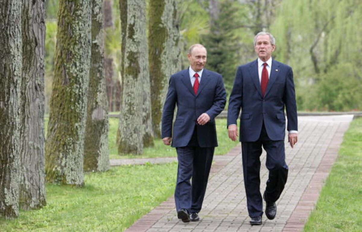 Путин и Буш младший
