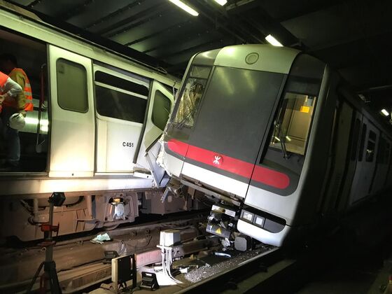 Hong Kong Subway Trains Collide During Test of Signaling System