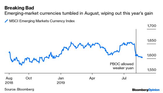 For Currency Traders, August Was No Day at the Beach