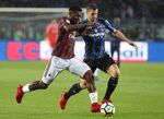 The serie A match between Atalanta BC and AC Milan on May 13, 2018.
