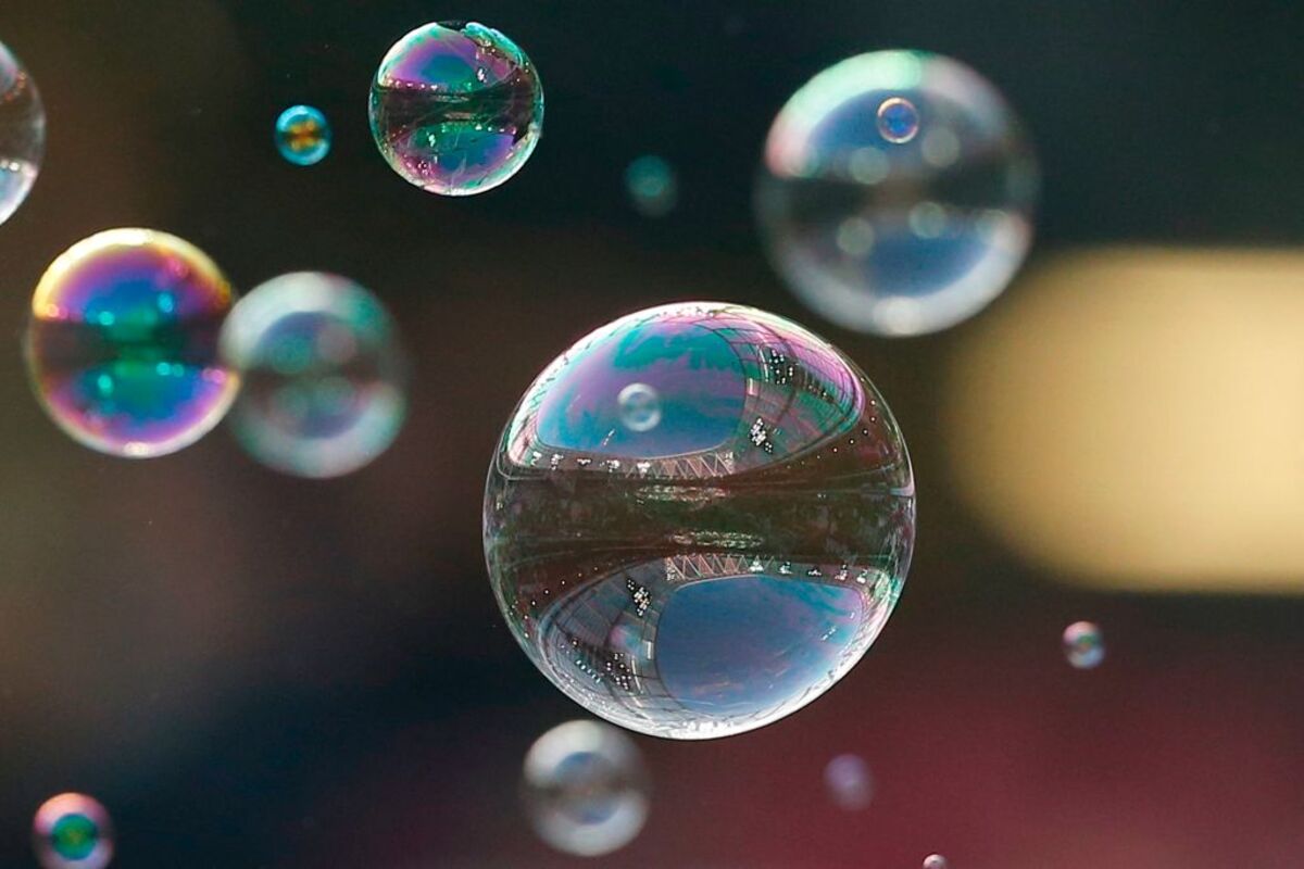 Мыльные пузыри макро