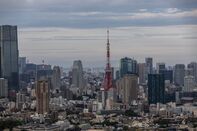 Tokyo Skyline Ahead of Japan GDP Figures