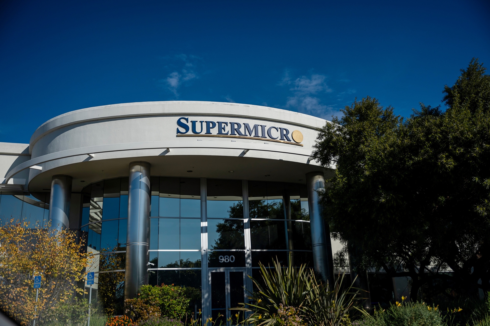 The Super Micro Computer Inc. headquarters in San Jose, California, US, on Tuesday, Dec. 3, 2024. Super Micro Computer Inc. said an independent review of its business found no evidence of misconduct but recommended that the server maker appoint new top financial and legal leadership. Photographer: David Paul Morris/Bloomberg