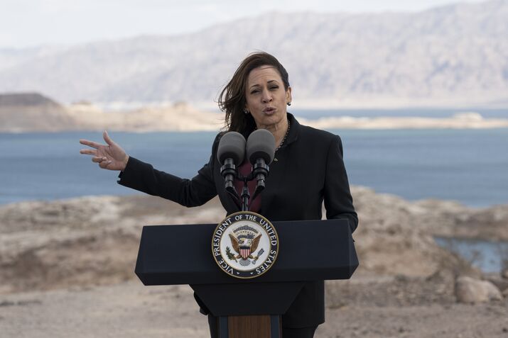 Vice President Kamala Harris Visits Lake Mead