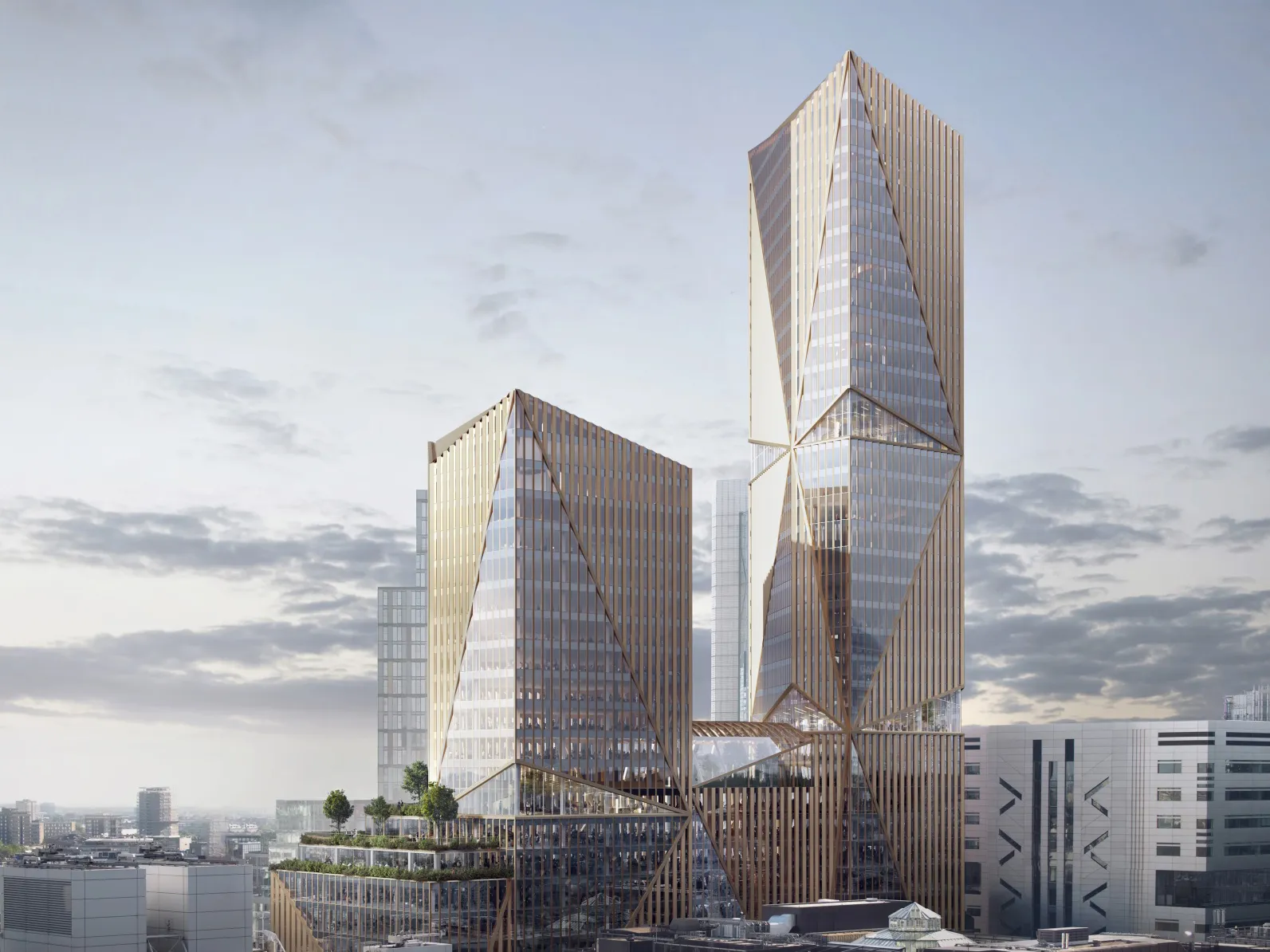 Artist impression of 2 Finsbury Avenue, London.