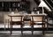 Faaborg chairs and a lamp by Kaare Klint anchor the study in the recently renovated attic.