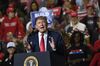 Donald Trump speaks during a rally in El Paso, Texas