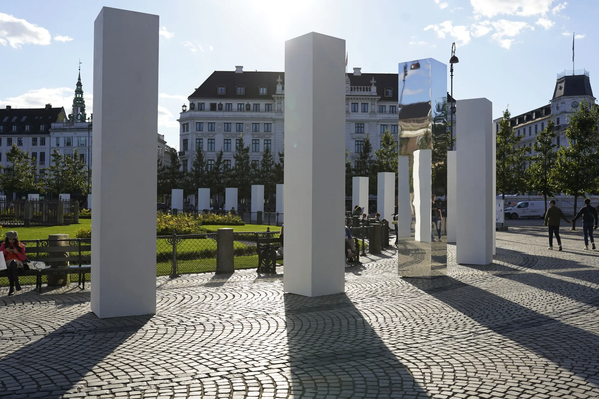 Fifty vacant pedestals in Copenhagen suggest where statues of women should go.