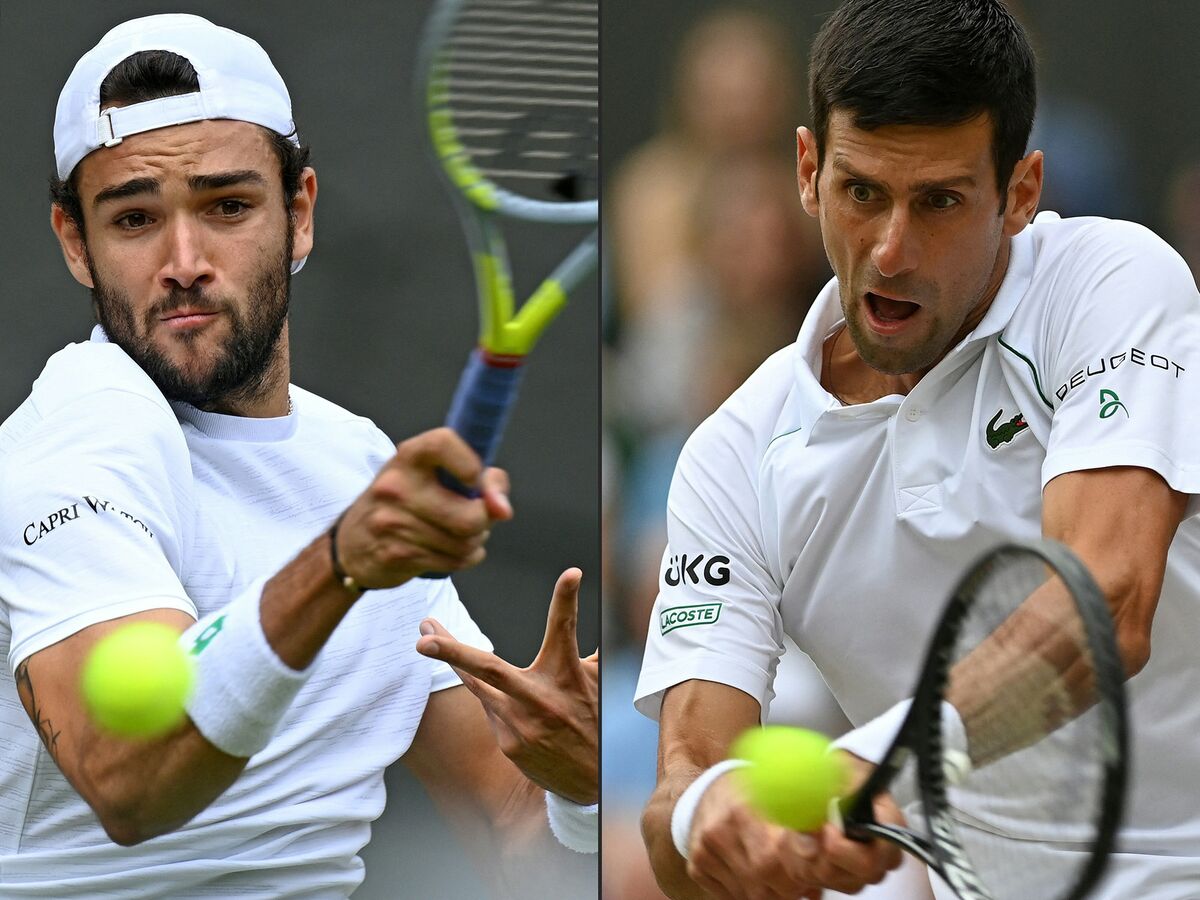 Wimbledon Mens Tennis Final Update Novak Djokovic and Matteo Berrettini News 