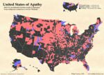 If no-show votes could choose a candidate, &quot;Nobody&quot; would have won the 2016 presidential election, according to this map.