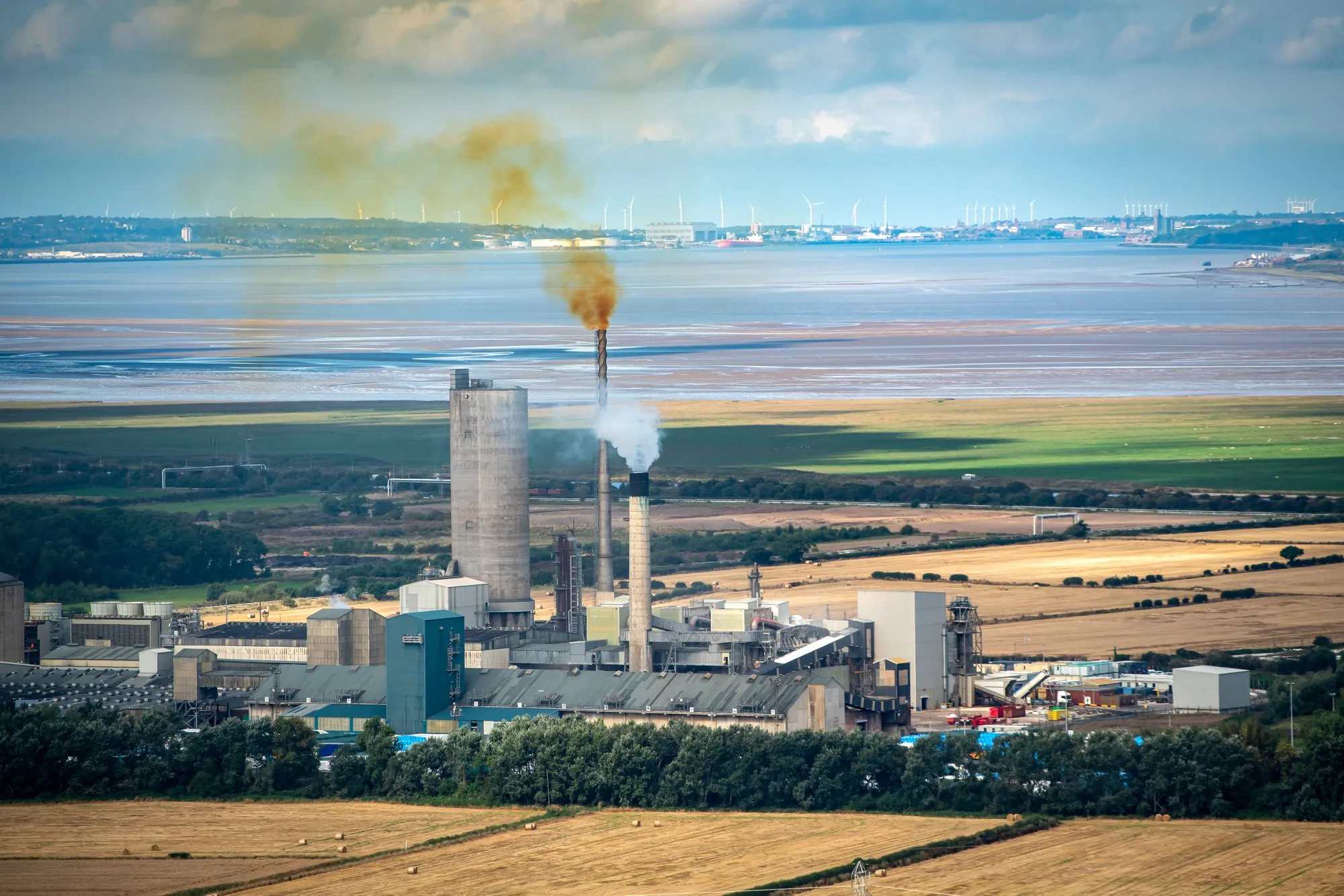 The CF Industries fertilizer manufacturing complex, which is being forced to be shut down due to high natural gas prices, in Ince, U.K.