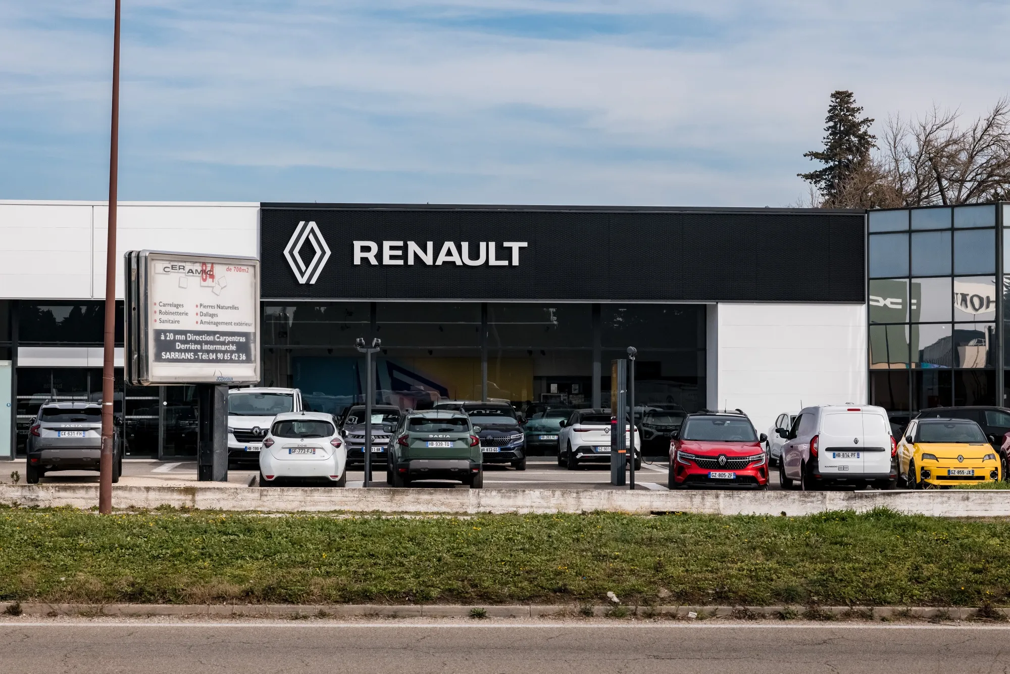 A Renault automobile showroom.