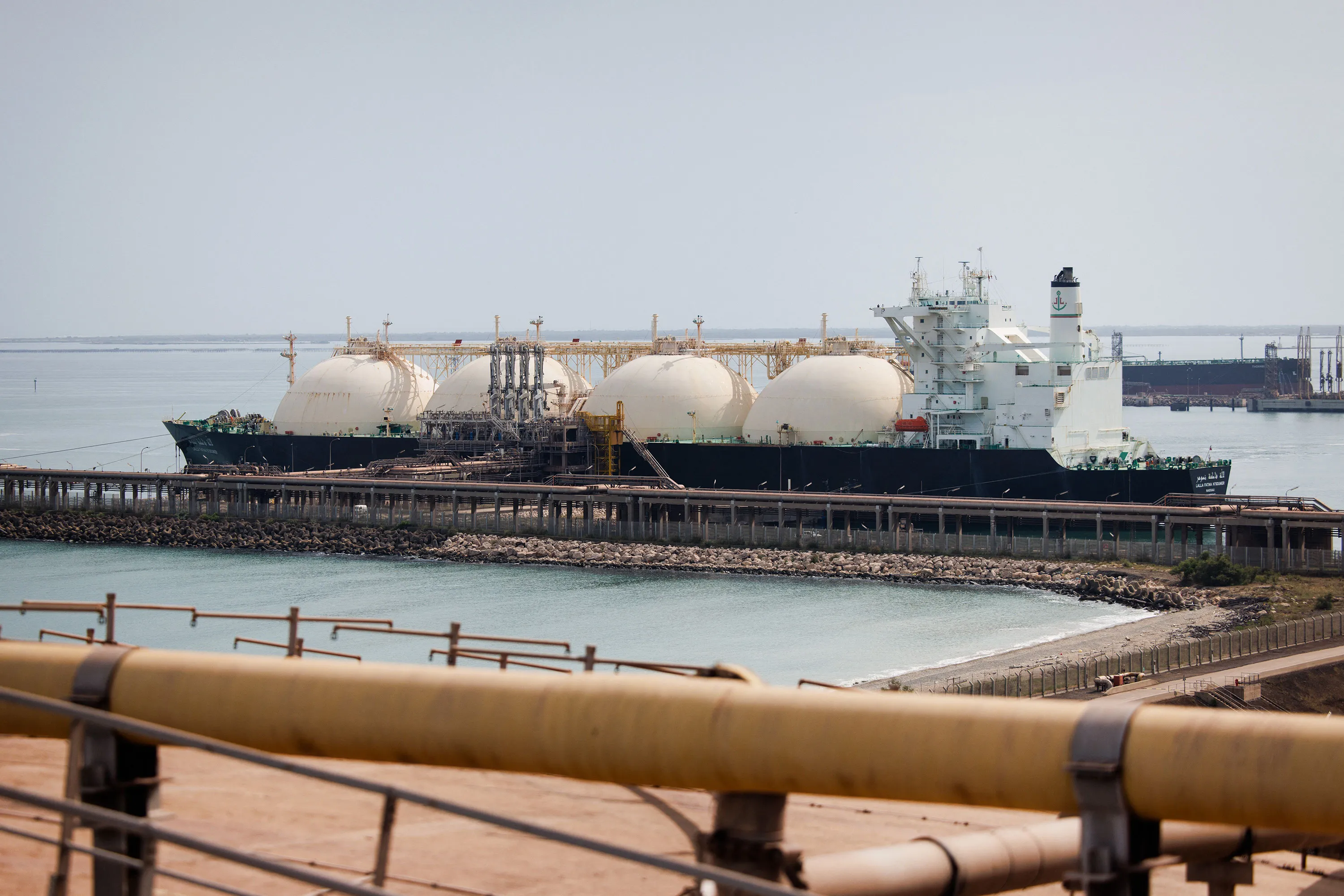 A Liquefied Natural Gas&nbsp;tanker&nbsp;in Fos-sur-Mer, France.