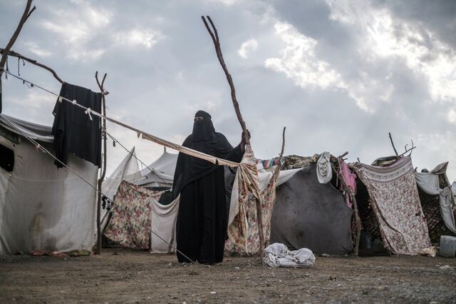 A camp hosting internally displaced people at the Sal Al Bab Al Sharquia School for Boys in Port Sudan.