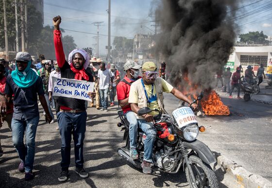 Haiti Protesters Say Moise’s Term Ends Next Month; He Disagrees