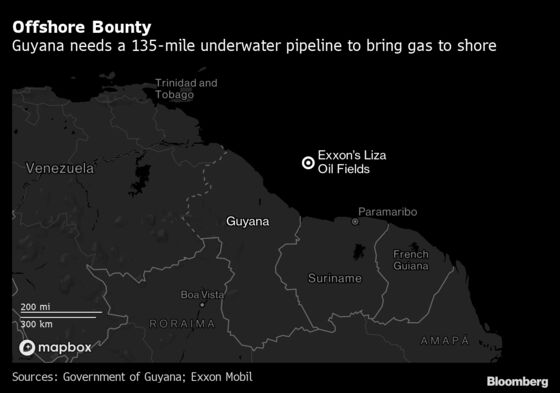 Oil-Rich Guyana Wants to Build a 135-Mile Undersea Gas Pipeline