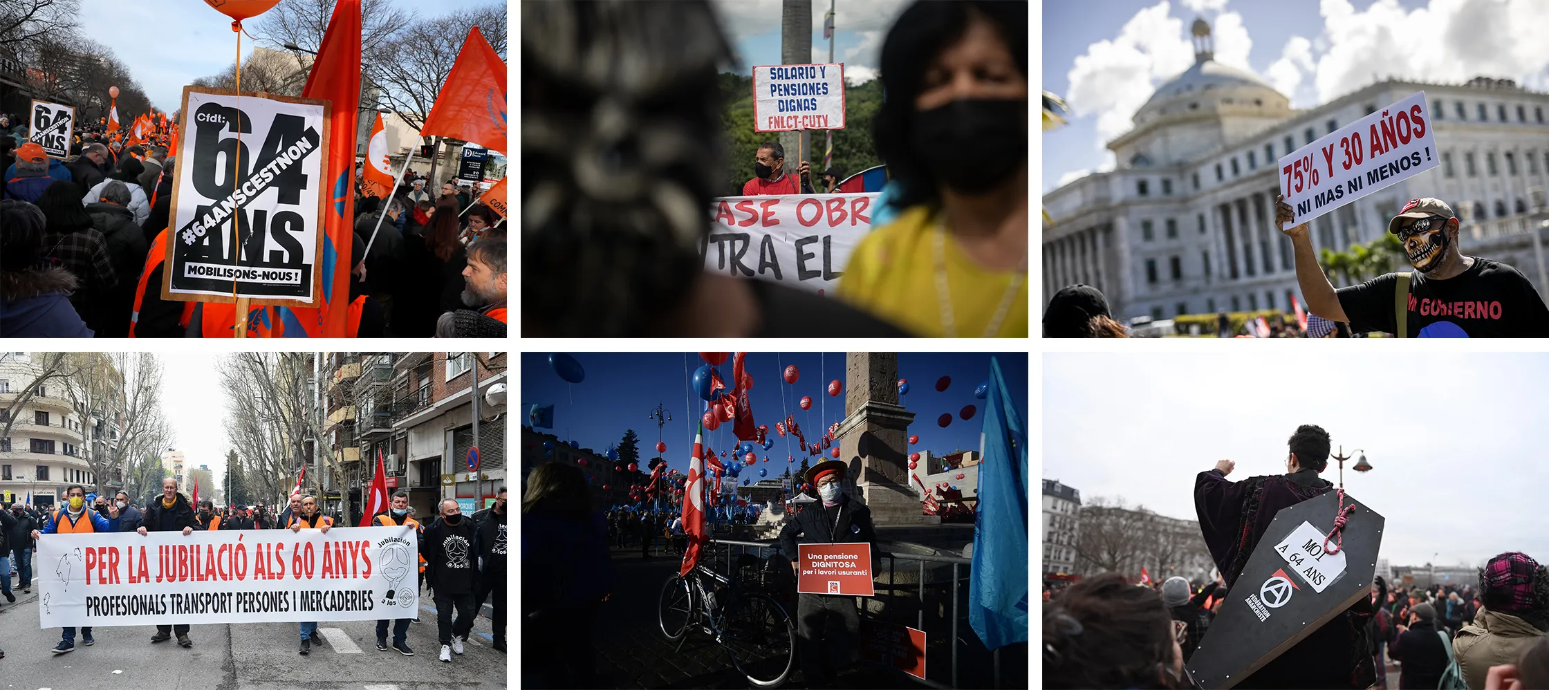 Demonstrations in France, Venezuela, Puerto Rico, Spain and Italy.&nbsp;