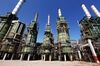 Refining towers are seen at the Zawiya oil refinery near Tripoli, Libya.