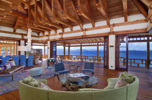 View from the living room to the Caribbean.