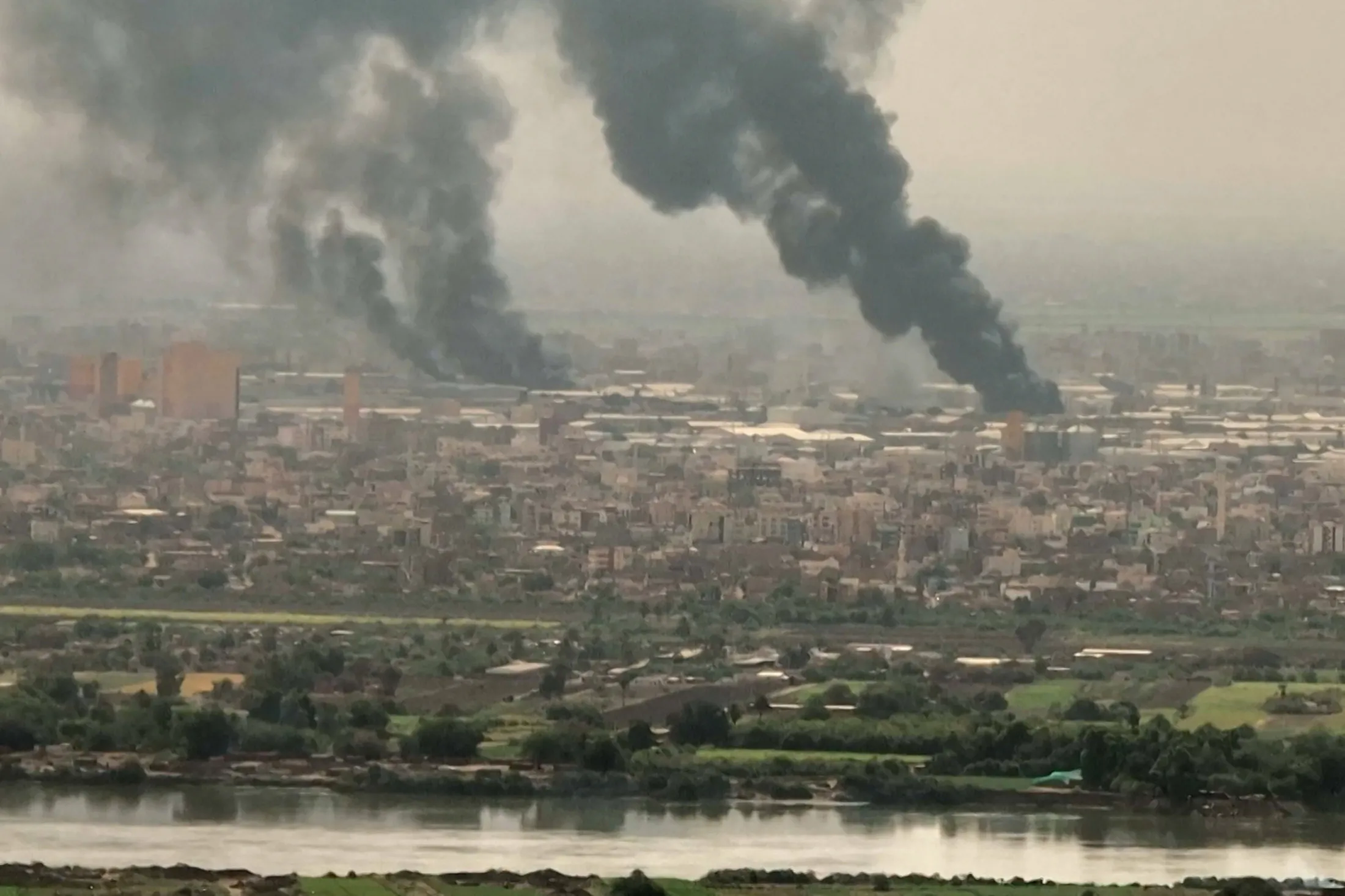 Rises over Khartoum in April 2023.