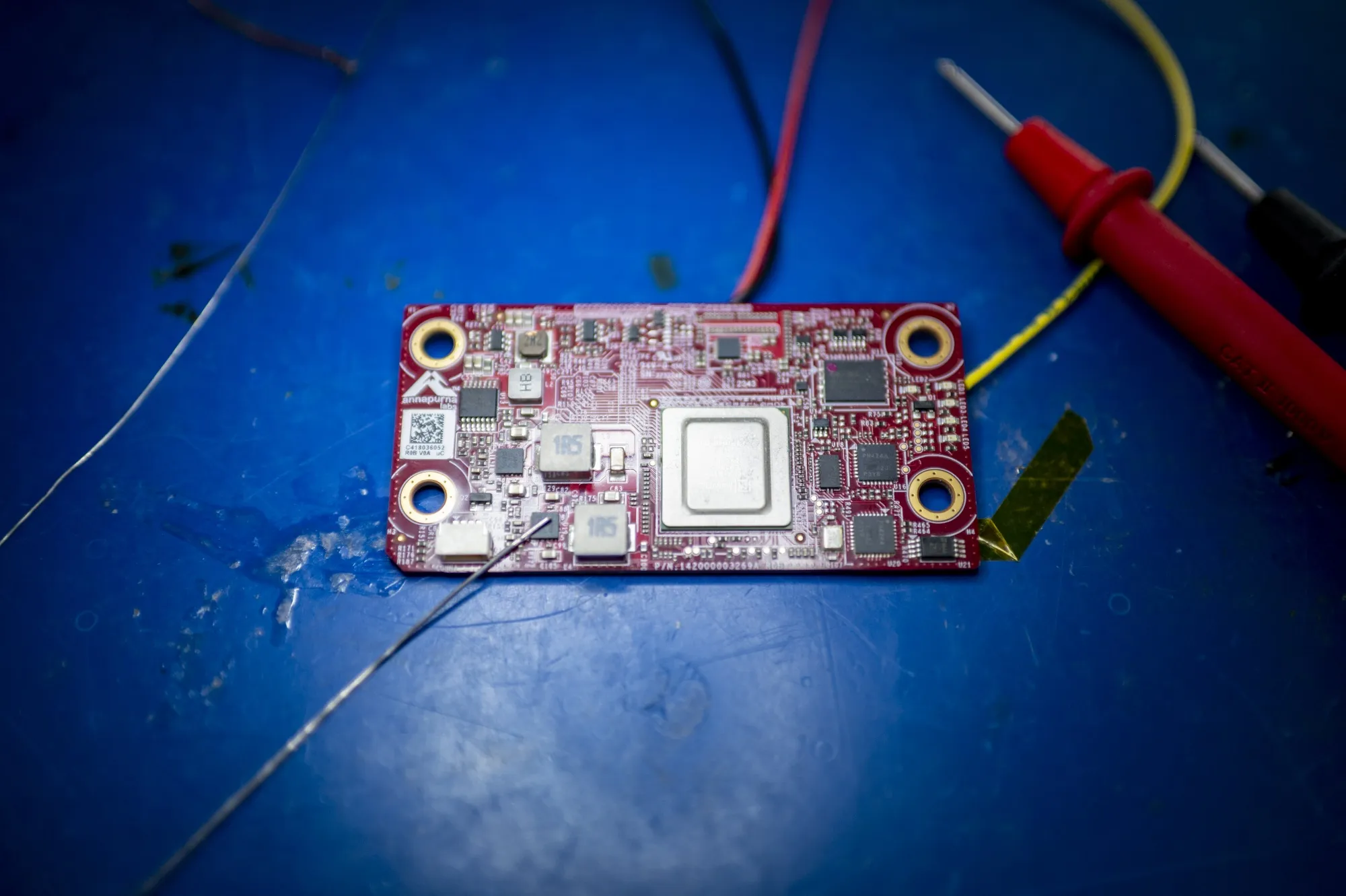 An artificial intelligence chip at Annapurna Labs in Austin, Texas, US,.