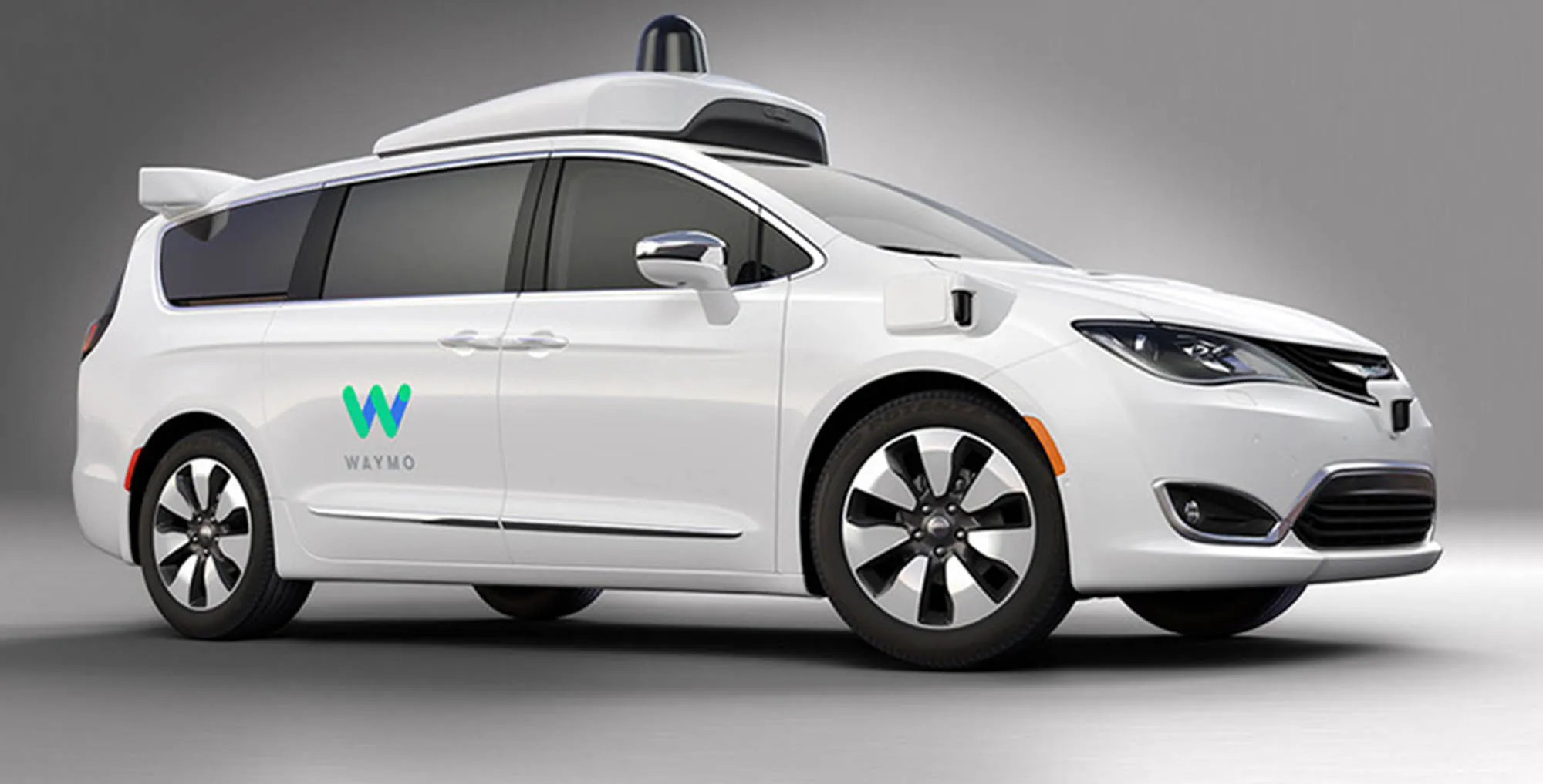 A Chrysler Pacifica Hybrid minivan, equipped with Waymo's self-driving technology.