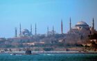 Turkish Battleships pass Bosphorus