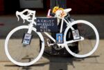 A ghost bike memorializes Malik Habib, who was killed while cycling in Washington, D.C.