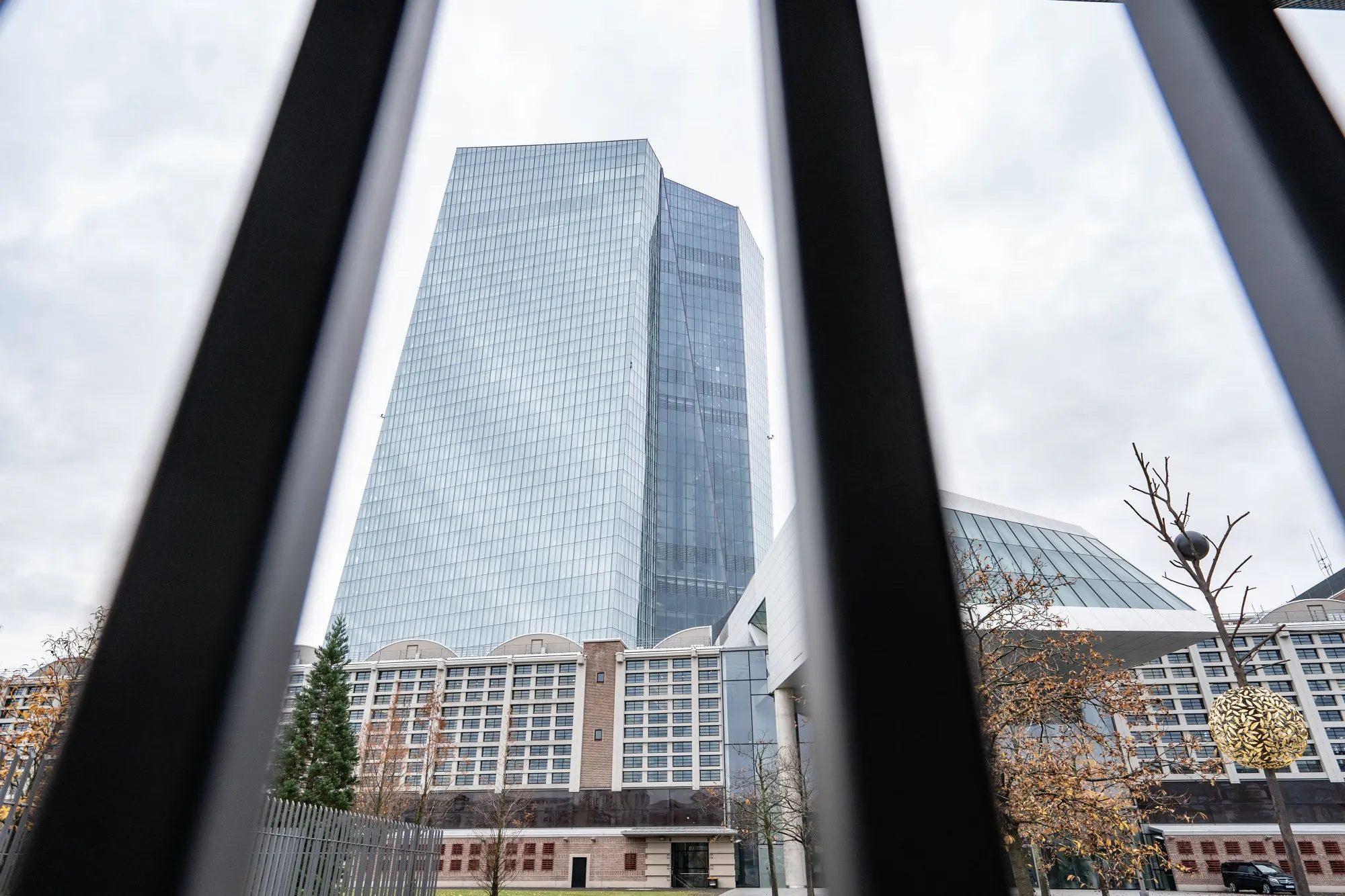 ECB headquarters in Frankfurt, Germany,.