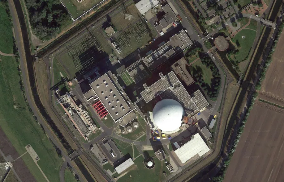 Brokdorf nuclear power plant.