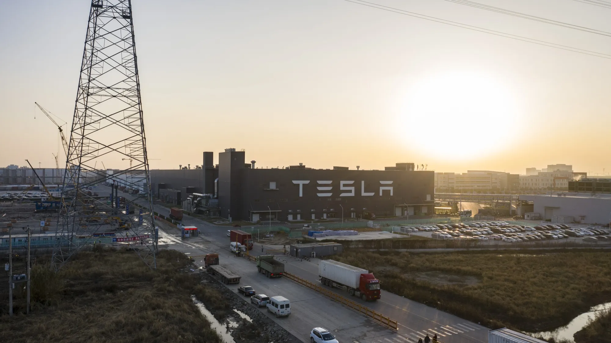 The Tesla Gigafactory in Shanghai.