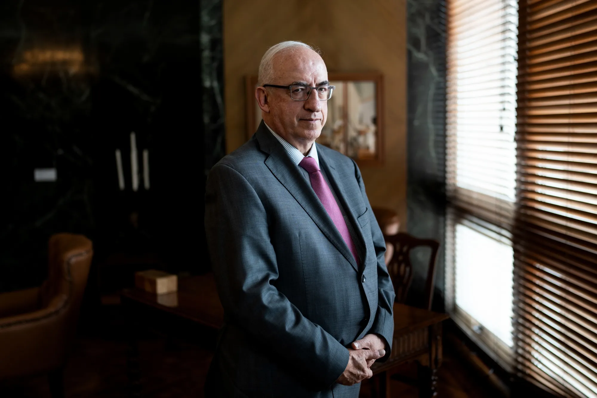 Leonardo Villar at the Central Bank headquarters on April 1.