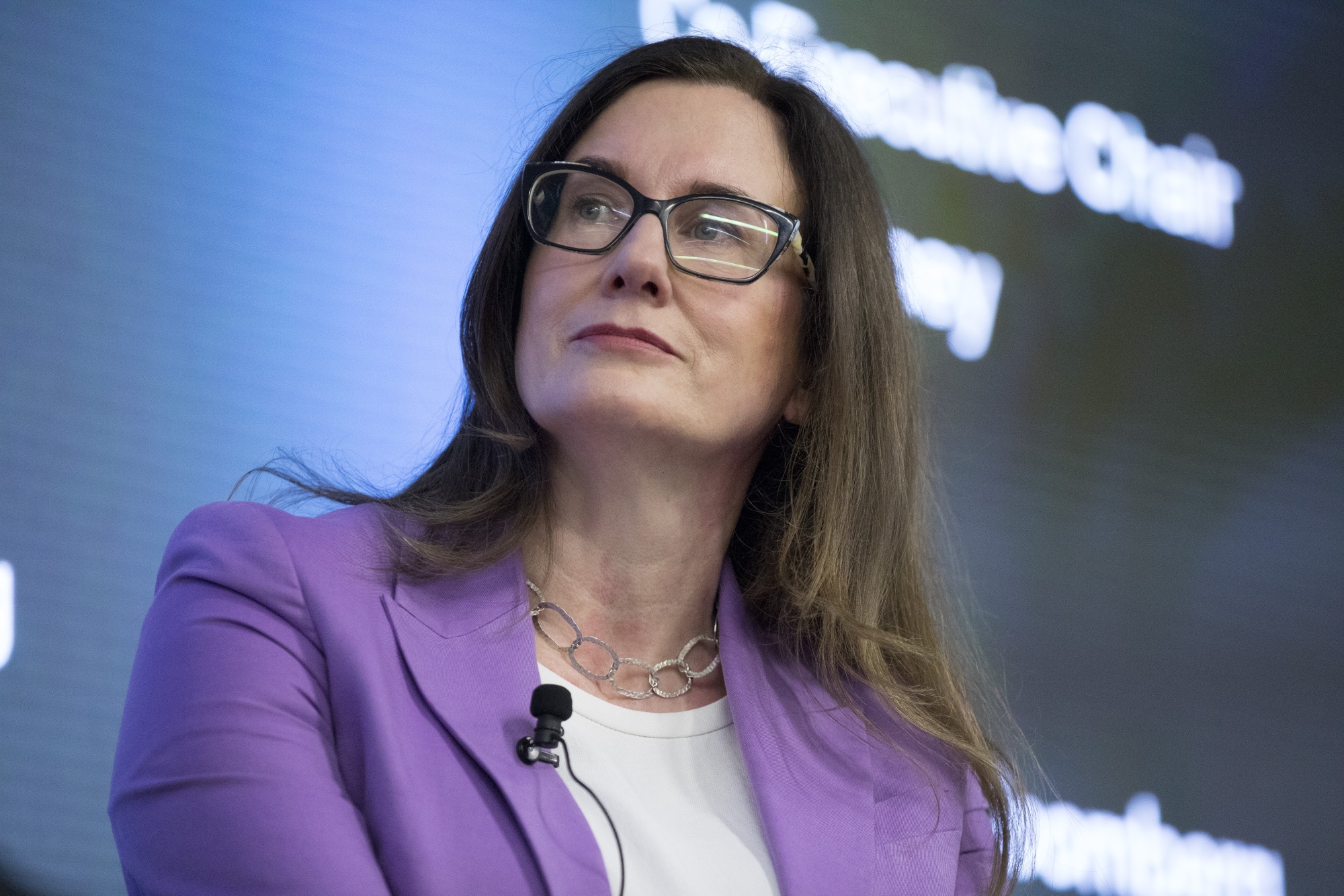 Helen Lofthouse, chief executive officer of ASX Ltd., speaks at the Bloomberg Australia Briefing event in Sydney, Australia, on Wednesday, July 24, 2024. Lofthouse said market activity is largely down to investor confidence and macro-economic settings show that's helping currently. Photographer: Brent Lewin/Bloomberg