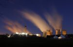 Cooling towers at a power station in Selby, U.K.