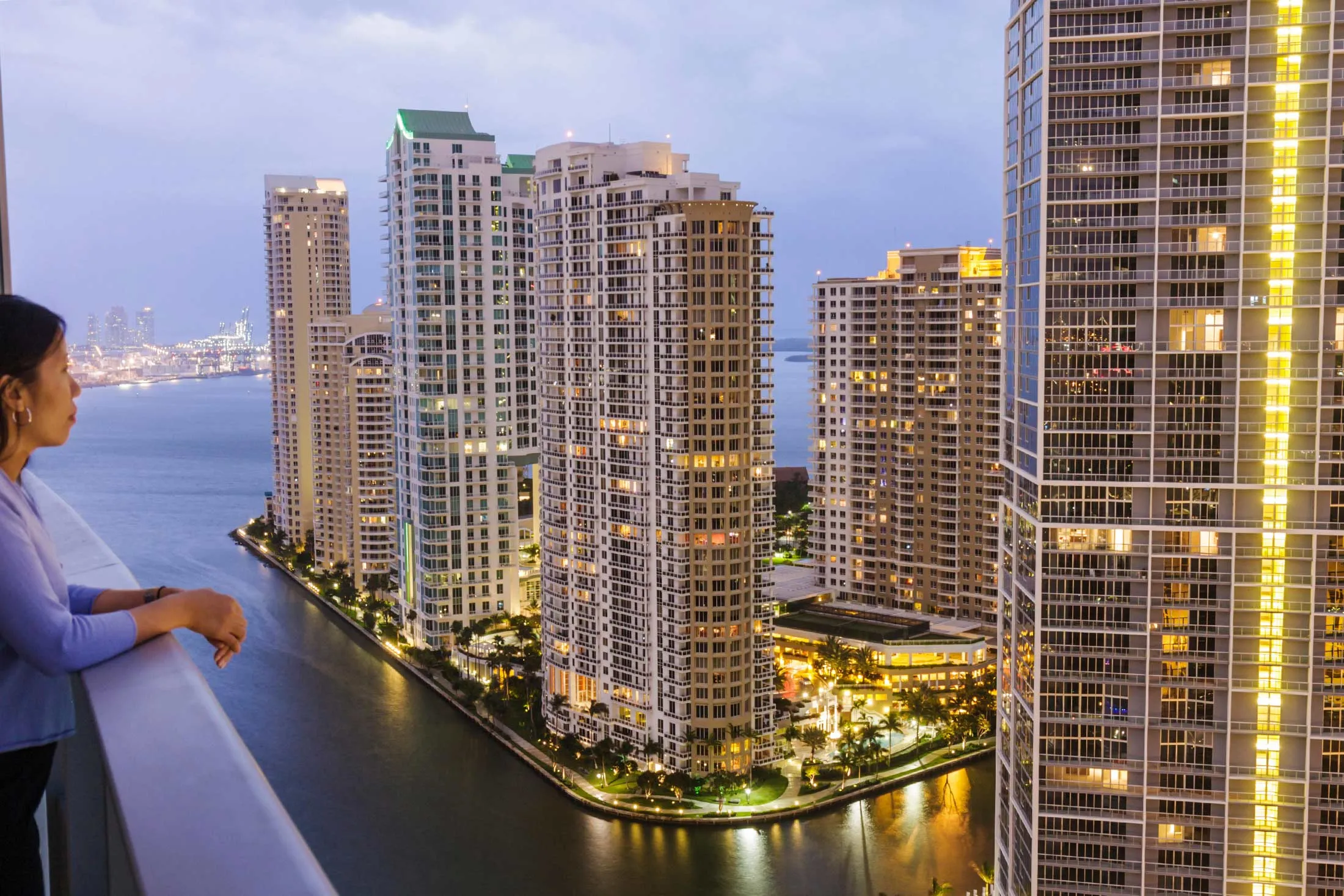 Brickell area in downtown Miami.