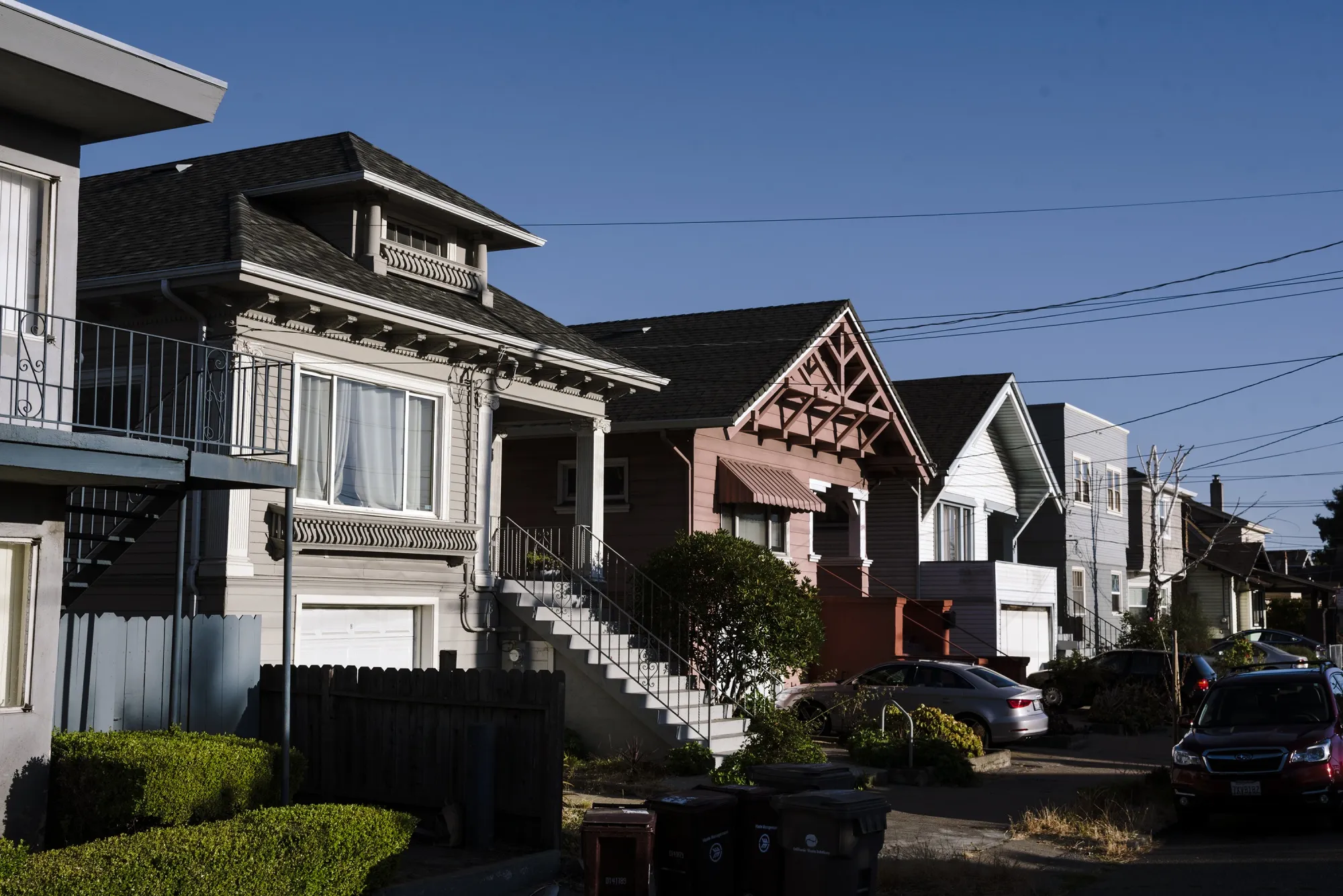 Homes stand in Oakland, California, U.S.
