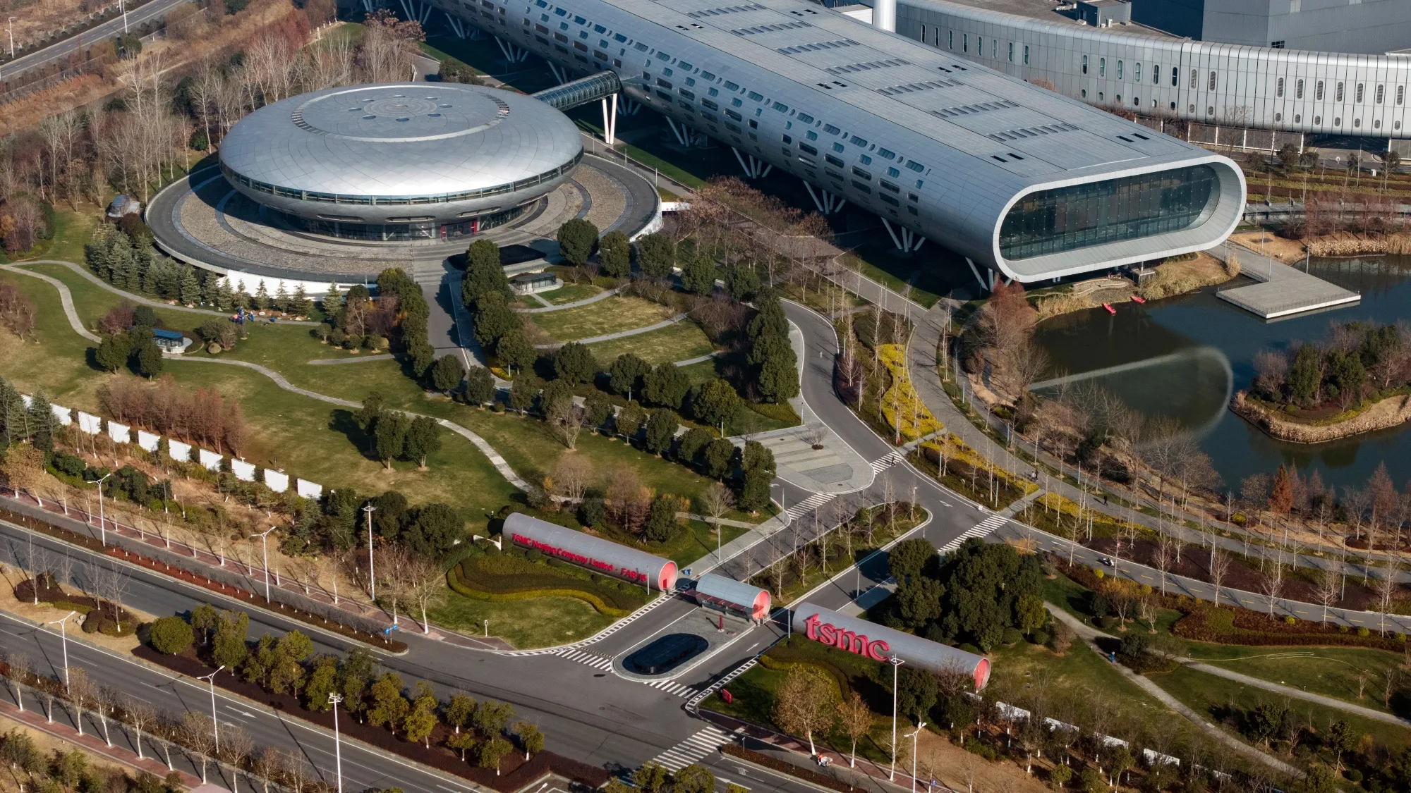 The Taiwan Semiconductor Manufacturing Co. (TSMC) facility in Nanjing, China.