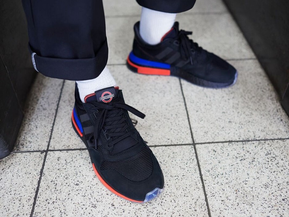 The shoes are functional and not especially distinctive—an apt enough embodiment of the spirit of London’s sprawling, visually diverse public transit network.