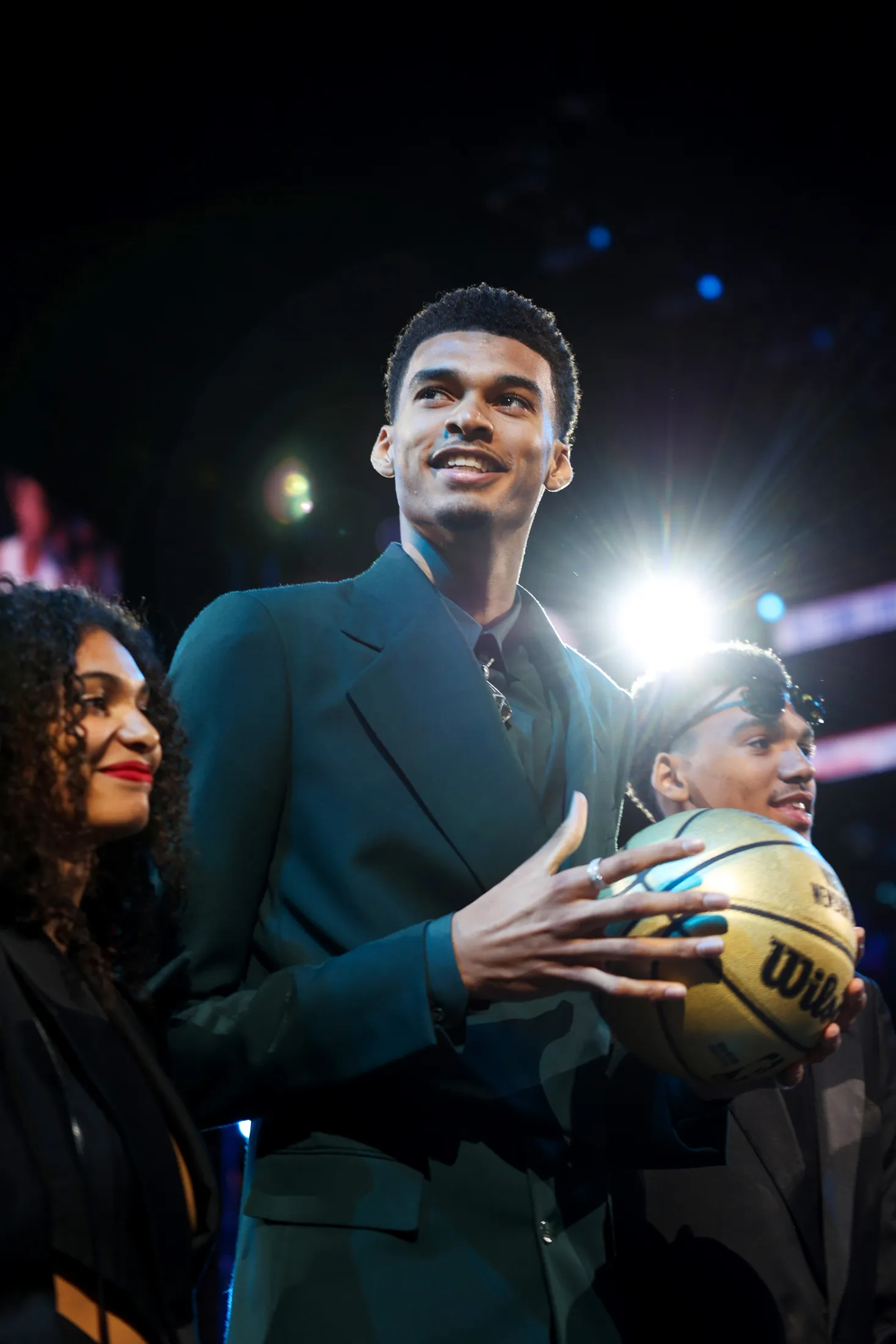 Victor Wembanyama before the 2023 NBA Draft on June 22, at Barclays Center in Brooklyn, New York.