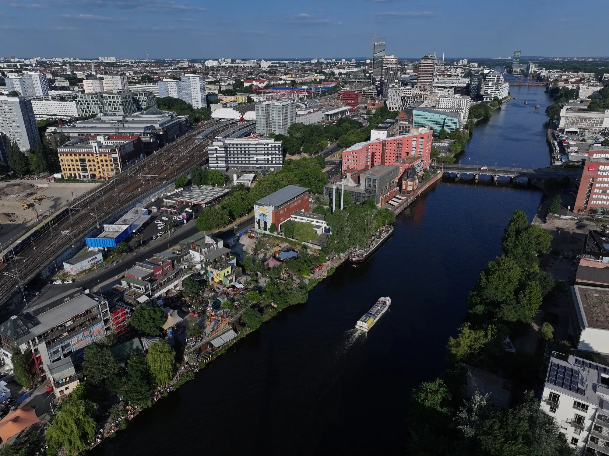 The Spree River&nbsp;running through Berlin, Germany.&nbsp;