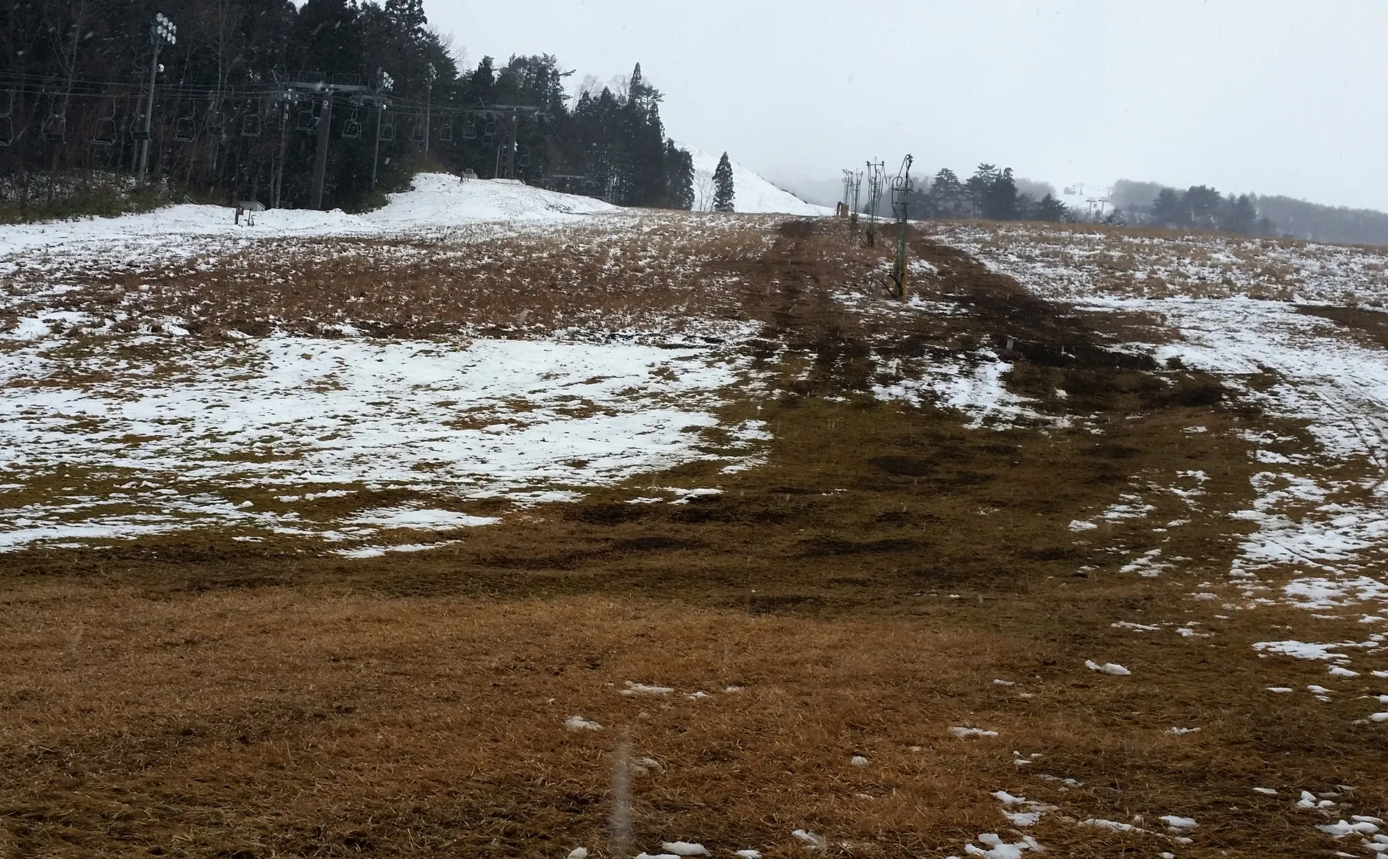 Lower slopes at Hakuba Happo-one ski resort.
