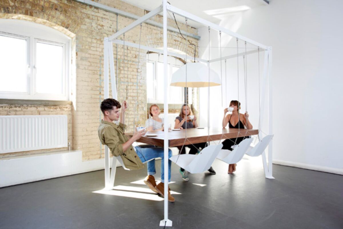 Office Upgrade Swing Set Conference Table Bloomberg