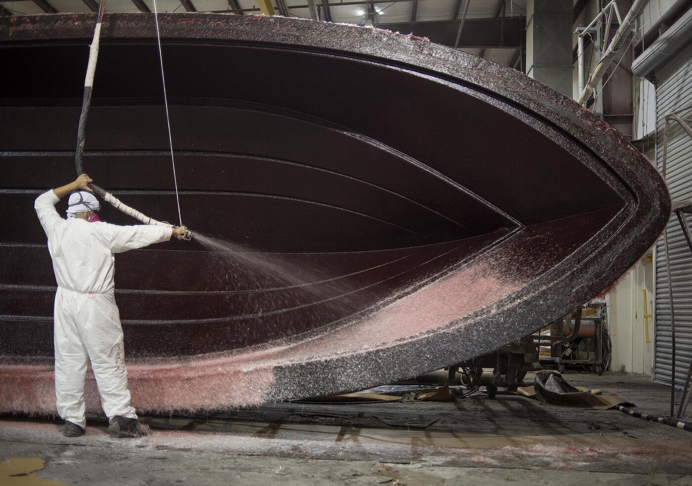 Operations Inside The Everglades Boats Manufacturing Facility