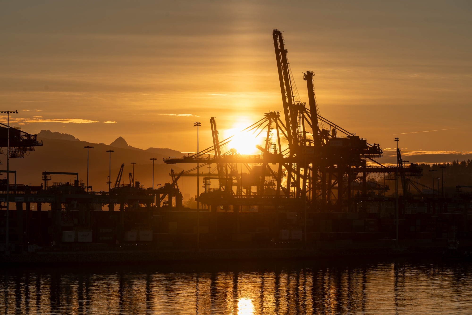 The Vancouver Centerm Terminal dock at the Port of Vancouver in Vancouver, British Columbia, Canada.