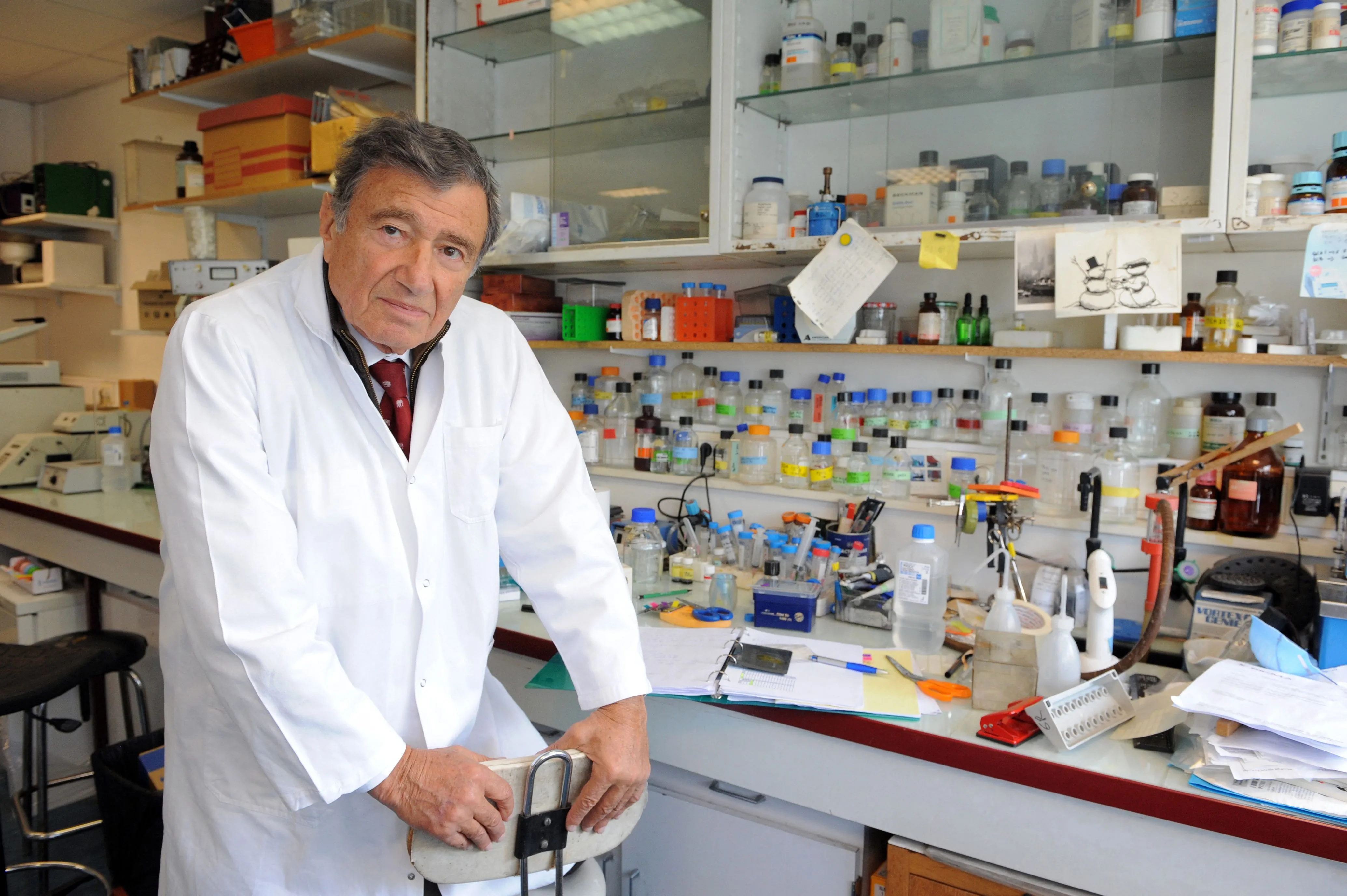 French physician and biochemist Etienne-Emile Baulieu, in&nbsp;2008. Baulieu&nbsp;developed RU 486, the first safe, effective abortion pill.&nbsp;