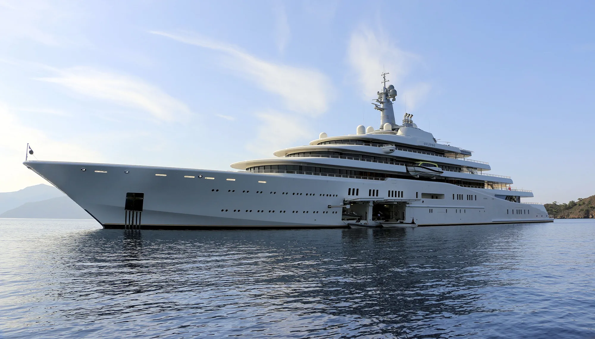 Russian billionaire Roman Abramovich’s yacht, the Eclipse.