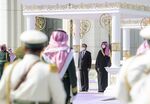Saudi Crown Prince Mohammed bin Salman with Thailand Prime Minister Pryauth Chan-Ocha in Riyadh.