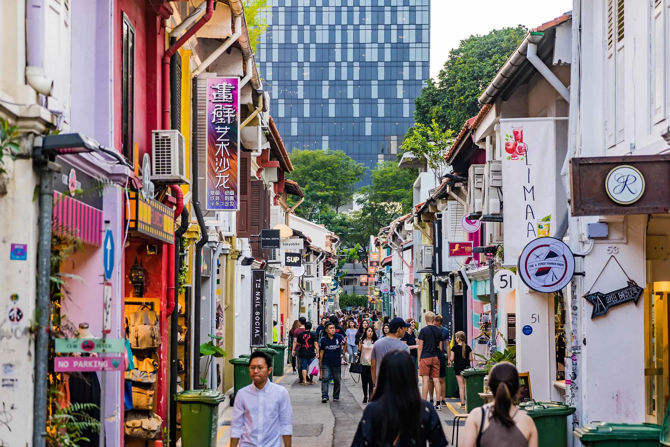 Haji Lane is a popular destination in Kampong Glam.