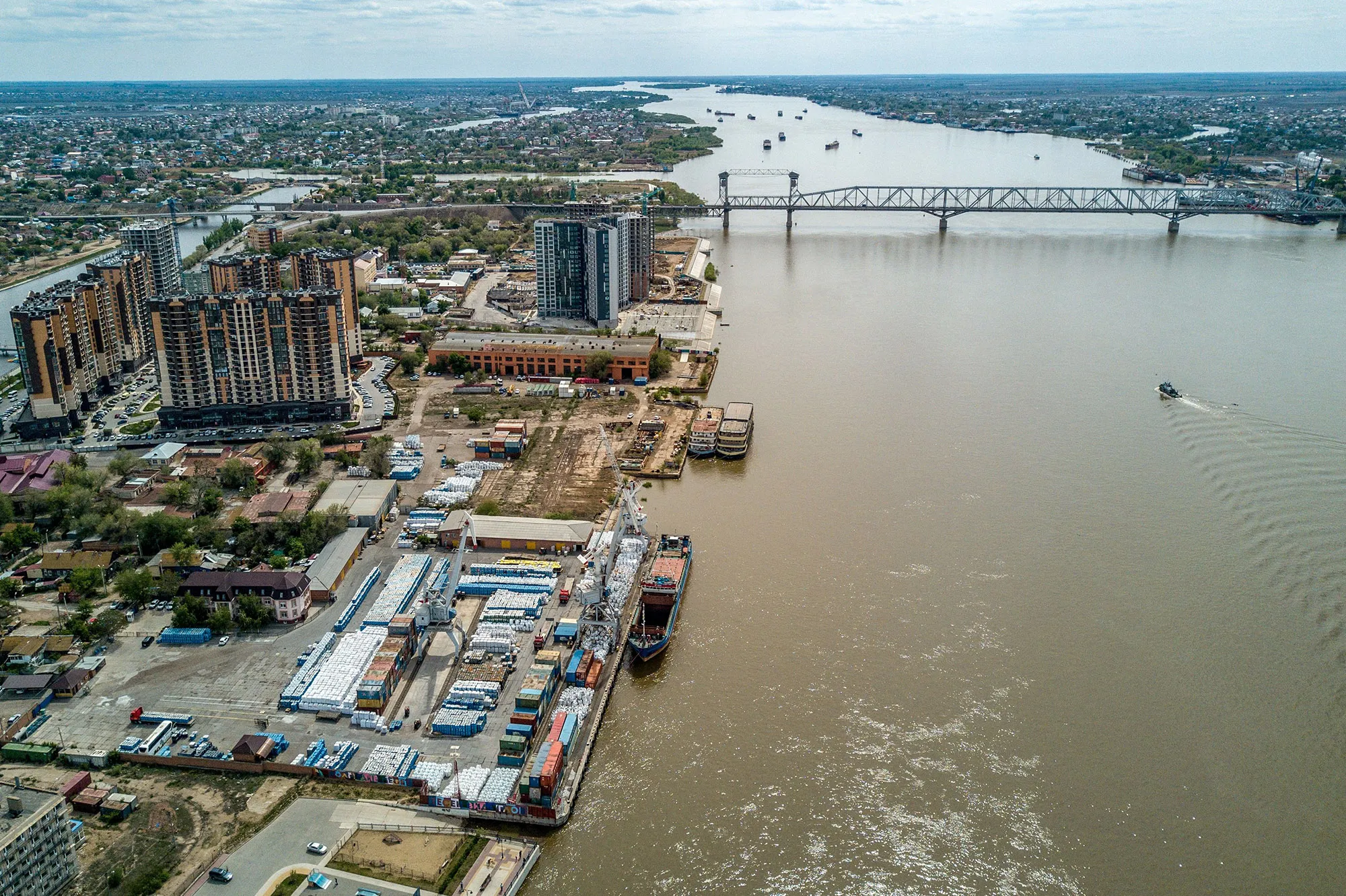 The port city of Astrakhan.