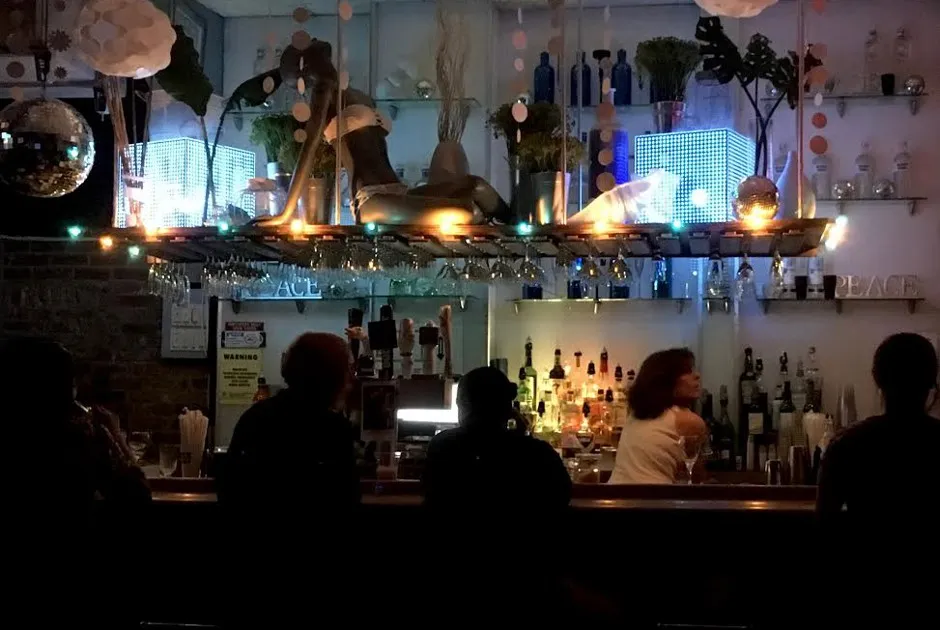 The bar at Henrietta Hudson's in New York.